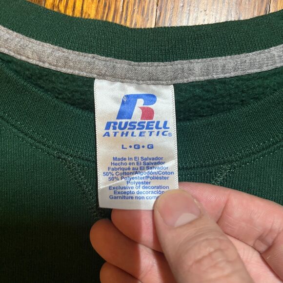 Russell Athletic L Green 2021 St. Pat's Snake MSM UMR S&T Crewneck Sweatshirt - Picture 3 of 8